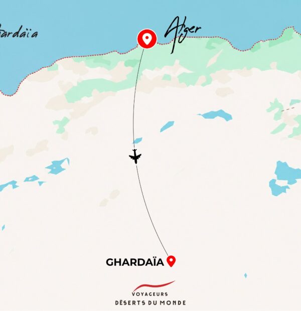 carte alger ghardaia voyageurs desert du monde