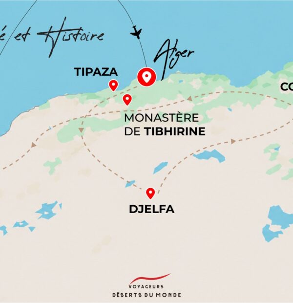 carte spiritualité et histoire voyageurs desert du monde